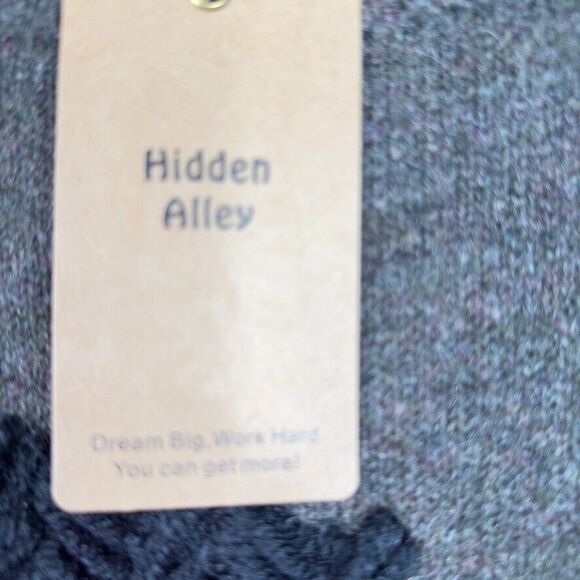 Hidden Alley Sweater‎ NWT Women’s S Gray Blue Knit Mohair Wool Blend Abstract - Picture 7 of 13